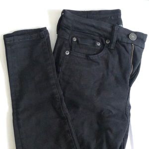 Black, Luxe, High-rise AE jeggings
